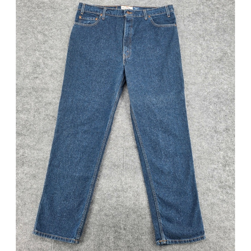 Levi Strauss Signature 540 Relaxed Fit Jeans Mens 40x32 Dark Wash Blue Straight